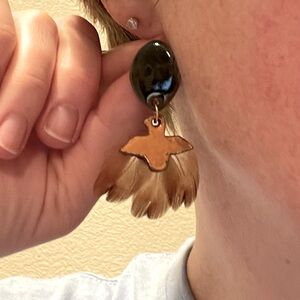Unique handmade Native American style earrings